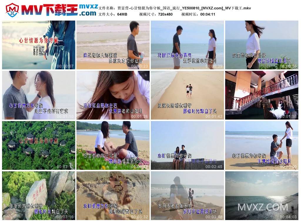 贾富营-心甘情愿为你守候_国语_流行_YE500810